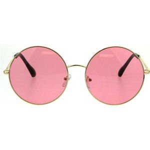 Classic Oversize Joplin Style Hippie Round Circle Lens Sunglasses